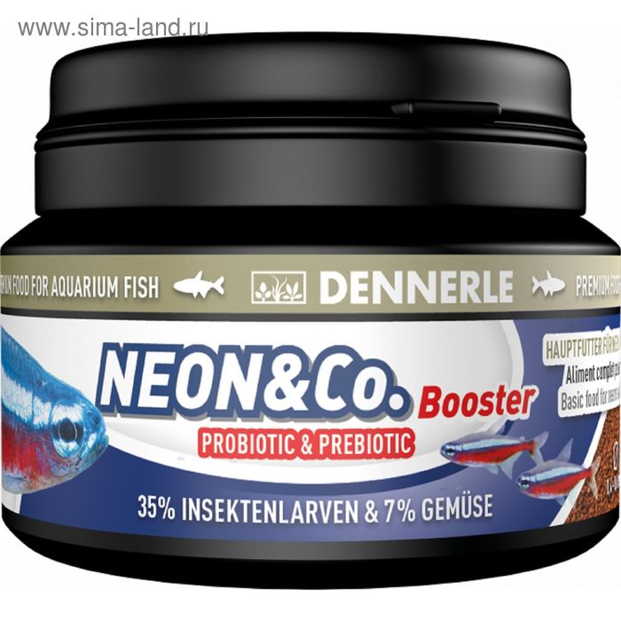 Основной корм Dennerle Neon & Co Booster для неб. аквариумных рыб, мини-гранулы, 45 г. - Фото 1