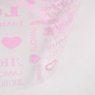 Пленка для цветов и подарков "Любовь" розовый 0.7 х 6 м, 40 мкм - Фото 3