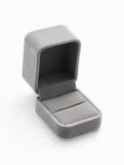 Футляр под кольцо, серьги «Геометрия», бархатный, 5×5.5 см, серо-розовый - фото 117388944