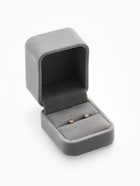 Футляр под кольцо, серьги «Геометрия», бархатный, 5×5.5 см, серо-розовый - фото 117388945