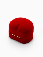 Футляр бархатный под кольцо, серьги «Сердце малое» 4×4.5 см, бордовый - Фото 4