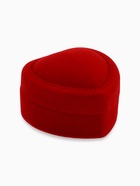 Футляр под кольцо, серьги «Сердце с рамкой из точек», бархатный, 5×5 см (±0.5 см ), красный - Фото 4