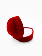 Футляр под кольцо, серьги «Сердце с рамкой из точек», бархатный, 5×5 см (±0.5 см ), красный - Фото 5