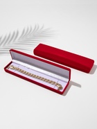 Футляр бархатный под браслет/цепочку/часы «Пенал», 21.5×5×2.5, красный, вставка белая - Фото 7