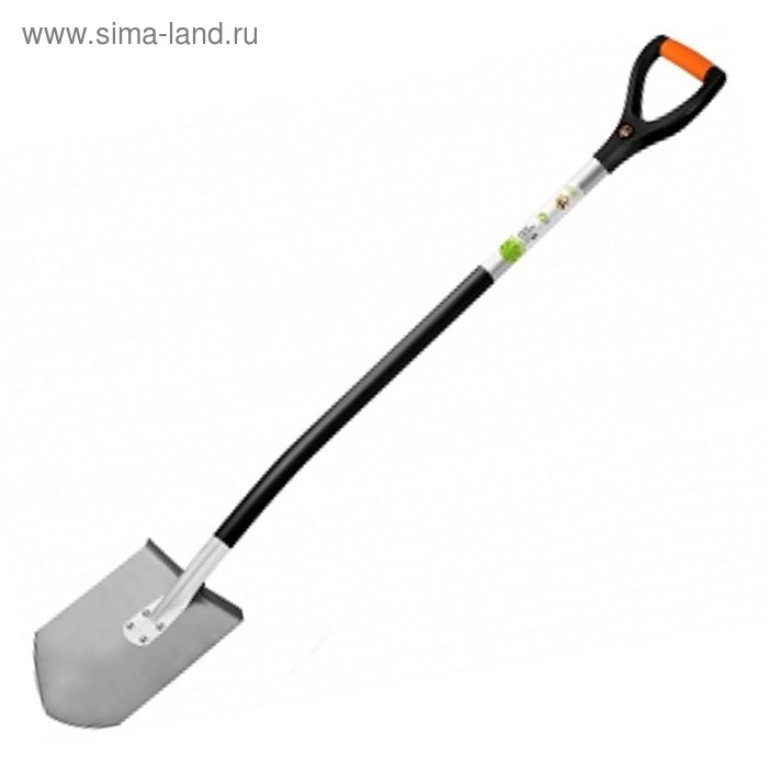 Лопата универсальная, L = 160 см, титановая, алюминиевый черенок, с ручкой - Фото 1