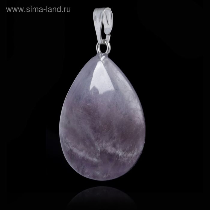 Подвеска капля «Аметист» - Фото 1