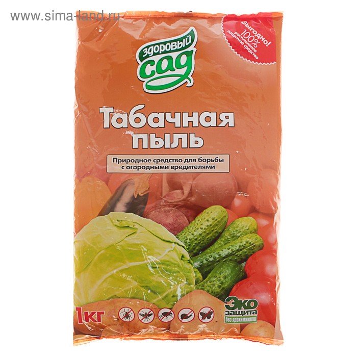 Средство от насекомых вредителей Табачная пыль, «Здоровый сад», 1 кг - Фото 1