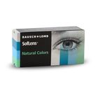 Цветные контактные линзы Soflens Natural Colors Aquamarine, диопт. 0, в наборе 2 шт. - фото 297850163
