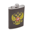 Подарочный набор «Россия»: фляжка 270 мл, 4 стопки, воронка - Фото 3