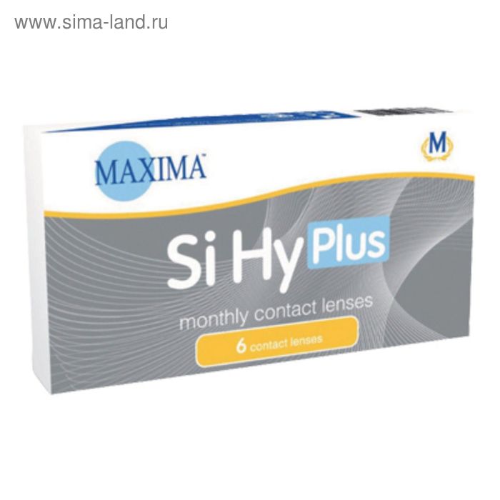 Контактные линзы Maxima Si-Hy Plus 6 pk, -1,5/8,6 в наборе 6 шт. - Фото 1