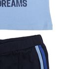 Комплект для мальчика (футболка+шорты), рост 98 см (3 года), цвет тёмно-синий/голубой (арт. Н026) - Фото 4