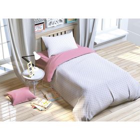 Постельное бельё «Этелька» 1.5 сп. Розовая колыбельная 143×215 см, 150×214 см, 50×70 см, поплин  (артикул 2054093)  большой выбор товаров оптом и в розницу по низким ценам с доставкой