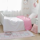 Постельное бельё «Этелька» 1.5 сп. Розовая колыбельная 143×215 см, 150×214 см, 50×70 см, поплин - Фото 6