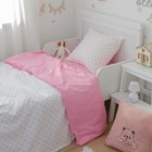 Постельное бельё «Этелька» 1.5 сп. Розовая колыбельная 143×215 см, 150×214 см, 50×70 см, поплин - Фото 7