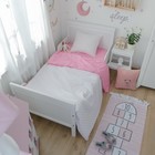 Постельное бельё «Этелька» 1.5 сп. Розовая колыбельная 143×215 см, 150×214 см, 50×70 см, поплин - Фото 8