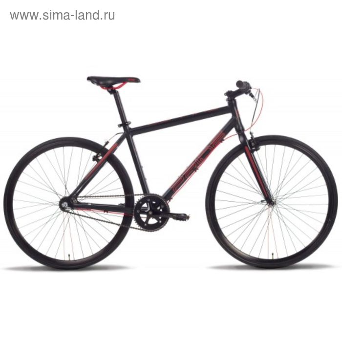 Велосипед 28'' Pride Bullet, 2016, цвет черно-красный матовый, размер 18" - Фото 1