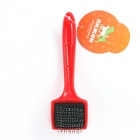 Щётка - пуходёрка малая, основание 50×50 мм, жесткая с каплями, красная - Фото 7