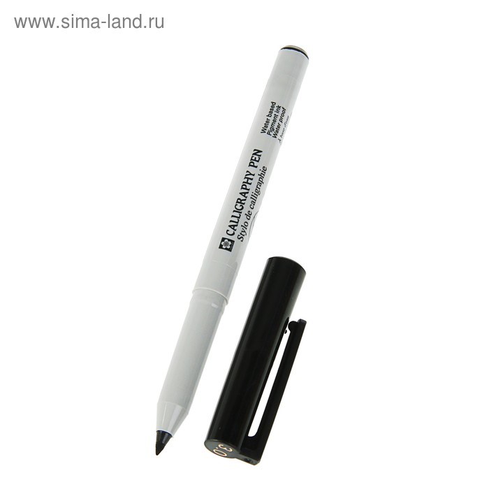 Ручка капиллярная для каллиграфии Sakura Calligraphy Pen Black 3.0 мм - Фото 1