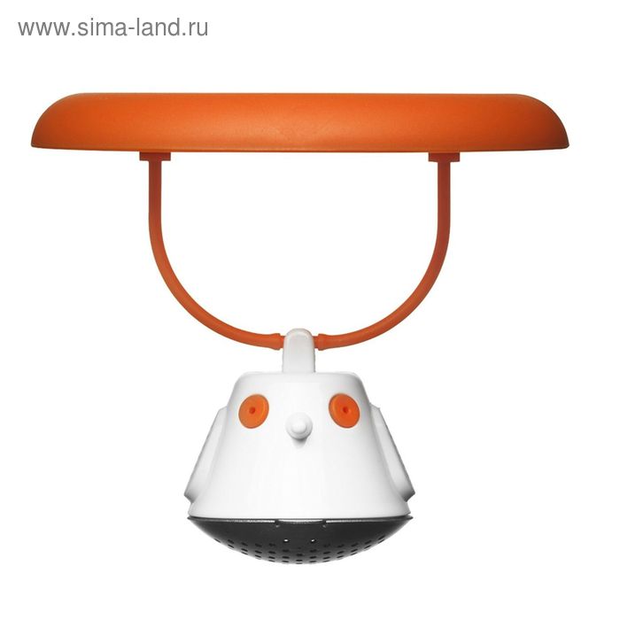 Емкость для заваривания чая с крышкой Birdie Swing, оранжевая - Фото 1