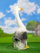 Садовая фигура из гипса «Гусь садовый» средний, 49 см - Фото 11