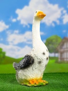 Садовая фигура из гипса «Гусь садовый» средний, 49 см - Фото 9