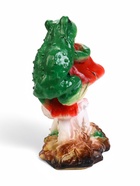 Садовая фигура из гипса «Лягушка на мухоморе» малая, 27 см - фото 59301642