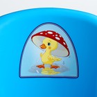 Горшок детский антискользящий «Комфорт» с крышкой, съёмная чаша, голубой - Фото 7