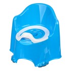 Горшок детский антискользящий «Комфорт» с крышкой, съёмная чаша, цвет голубой - Фото 10