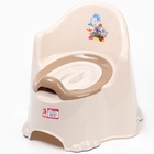 Горшок детский антискользящий «Комфорт» с крышкой, съёмная чаша, кремовый - Фото 1