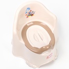 Горшок детский антискользящий «Комфорт» с крышкой, съёмная чаша, кремовый - Фото 3