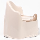 Горшок детский антискользящий «Комфорт» с крышкой, съёмная чаша, кремовый - Фото 6