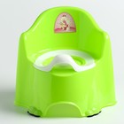 Горшок детский антискользящий «Комфорт» с крышкой, съёмная чаша, цвет салатовый - Фото 4