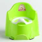 Горшок детский антискользящий «Комфорт» с крышкой, съёмная чаша, цвет салатовый - Фото 5