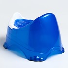 Горшок детский антискользящий «Бэйби-Комфорт» с крышкой, съёмная чаша, цвет голубой, синий - Фото 7