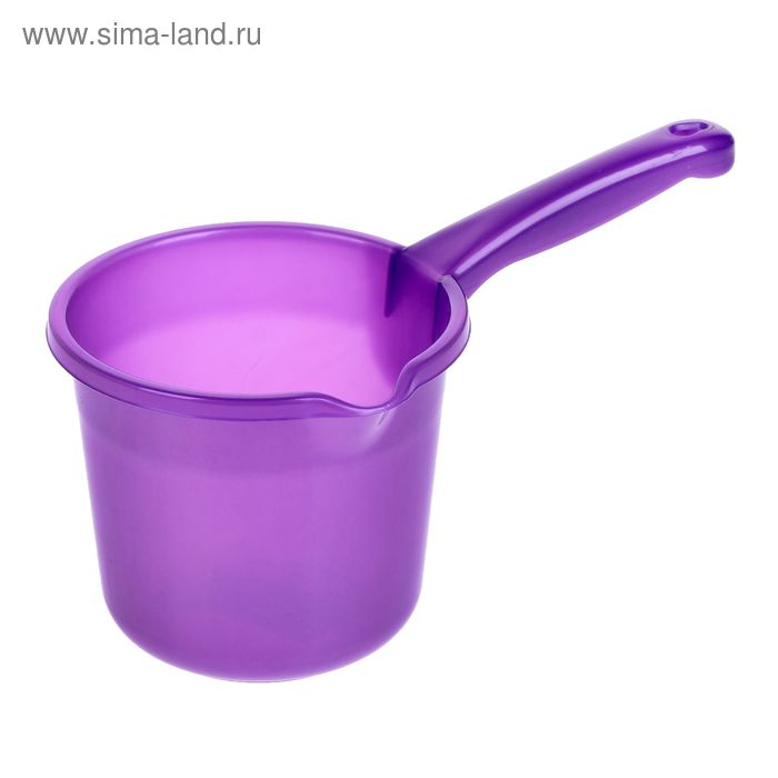 Ковш 1,5 л с носиком, цвет фиолетовый - Фото 1