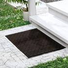 Коврик придверный влаговпитывающий «Галант», 60×90 см, цвет коричневый - Фото 1
