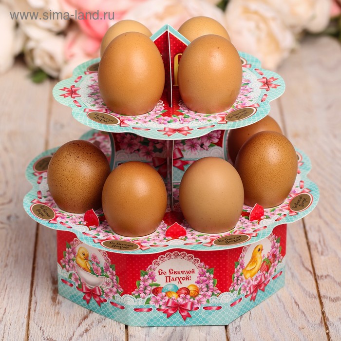 Подставка пасхальная на 12 яиц «Цыплята» - Фото 1