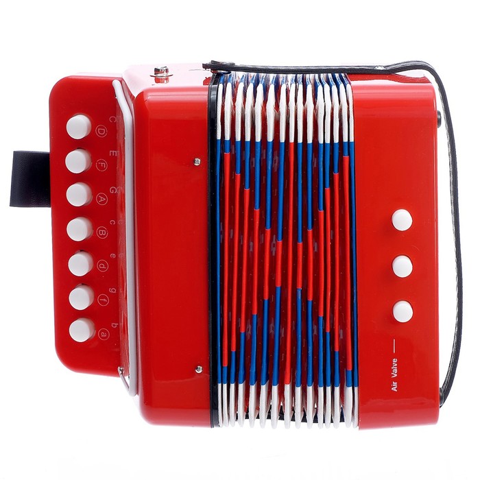 Музыкальная игрушка «Гармонь», детская, цвет красный - фото 1884768881