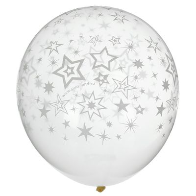 Шар воздушный "Твой праздник", 12", прозрачный, набор 5 шт.