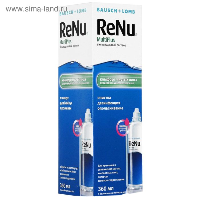 Раствор для линз Renu MultiPlus 360 мл - Фото 1