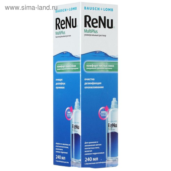 Раствор для линз Renu MultiPlus 240 мл - Фото 1