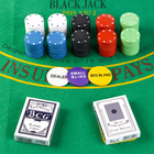Покер, набор для игры (карты 2 колоды, фишки 200 шт.), без номинала, 60 х 90 см - Фото 2