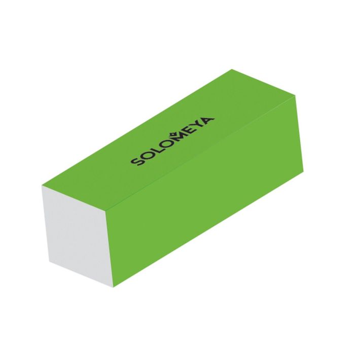 Блок-шлифовщик для ногтей Solomeya, цвет зелёный