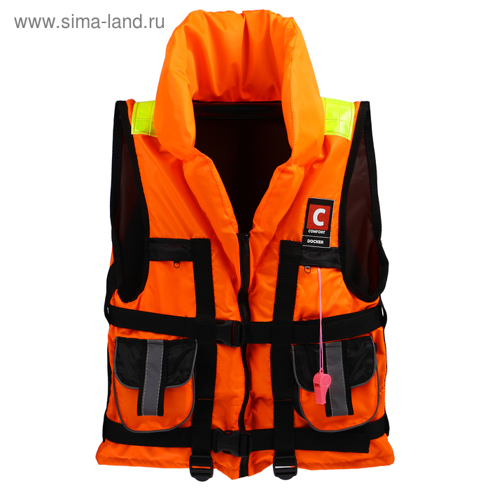 Жилет спасательный с подголовником «Докер», 60 кг - Фото 1