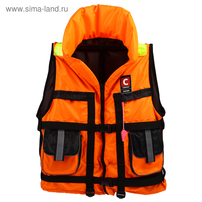 Жилет спасательный с подголовником «Докер», 100 кг - Фото 1