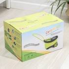 Набор для уборки: ведро на колёсиках с металлической центрифугой 18 л, швабра, запасная насадка из микрофибры, 2 дозатора, цвет МИКС - Фото 14