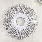 Набор для уборки: ведро на колёсиках с металлической центрифугой 18 л, швабра, запасная насадка из микрофибры, 2 дозатора, цвет МИКС - Фото 3