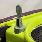 Набор для уборки: ведро на колёсиках с металлической центрифугой 18 л, швабра, запасная насадка из микрофибры, 2 дозатора, цвет МИКС - Фото 6