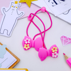 Резинка для волос "Пастель"  (цена за пару) бантик микс - Фото 1