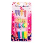 Набор для волос "Маленький ангел" (4 невидимки, 11 резинок+силиконовые резинки) - Фото 4